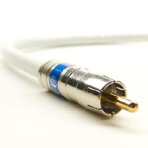 PHAT SATELLITE INTL - RCAオーディオケーブル 裸銅 18 AWG ソリッドコアセンターコンダクター 金メッキピン 真鍮継手 Bi-Shield 60%ブレイド 100%フォイル カス