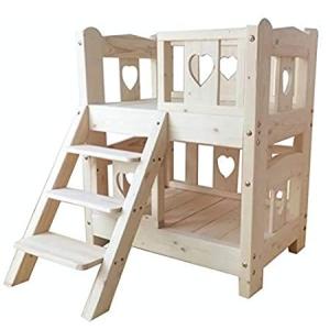 最上の品質な Bed Pet Yameijia 並行輸入品 海外製 おしゃれ 猫 犬 クッション ベッド ペット用 Bunk Nest L Pet Kennel Bed Wood Solid Double Bed 犬用品 Oincdigital Cl