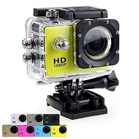 スポーツアクションカメラ 1080P Ultra HD 12MP 水中防水 DVカムコーダー 170...