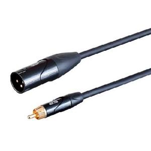 Monoprice XLRオス - RCAオス - 1フィート - ブラック ヘビーゲージ 24AWG ツアーケーブル 金メッキコネクター - ステージライトシリーズ
