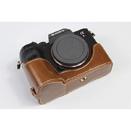 A7R IV Case, BolinUS Handmade PU Leather Half Came...