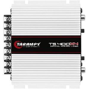 Taramps TS 400x4 フルレンジ 2オーム 4チャンネル 400ワット RMS クラスD カーオーディオアンプ マルチチャンネル LEDインジケーター クロスオーバー 周波数応｜hiro-s-shop