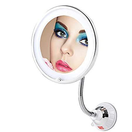 TOP4EVER Flexible 10X Magnifying Suction Mirror, D...