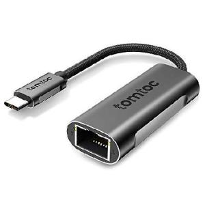 tomtoc USB-C 3.0 - イーサネットアダプター Thunderbolt 3/Type-C - RJ45 ギガビット イーサネット LAN ネットワークアダプター ポータブル 1000Mbps ハブ USB-