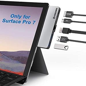 Getue Surface Pro 7 USB C Hub, HOGORE Surface Pro 7 Adapter Dock with 4K HD