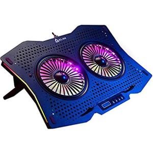 KLIM Halo + ノートパソコン冷却スタンド RGBバックライト付き + 11インチ - 17インチ + デスク用ゲーミングノート 並行輸入