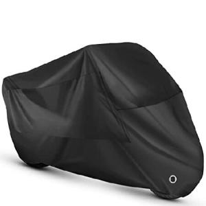 Roctee アウトドアインドアバイクカバー 防水 防塵 紫外線防止 雨 日光 防風 モーターサイクル カバー 104.3インチ  41.3インチ  49.2インチ  XXLサイ