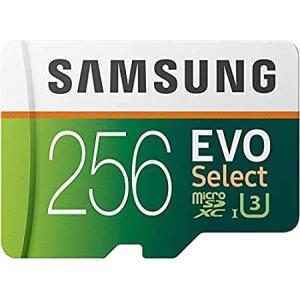SAMSUNG ELECTRONICS EVO Select 256GB MicroSDXC UHS-I U3 100MB/s Full HD & 4K UHD メモリーカード（アダプタ付）（MB-ME256HA）。