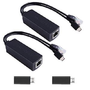 GeeekPi ギガビットUSB-C PoEスプリッター 48Vから5V IEEE802.3af パワーオーバーイーサネット Raspberry Pi タブレット Dropcam用
