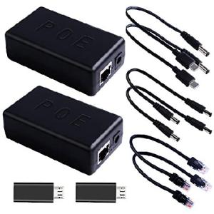 GeeekPi USB-C PoEスプリッター ギガビット PoEからUSB-C 5V 4A電源供給 48Vから5V IEEE802.3af 電源オーバーイーサネットからUSB Type-Cアダプター Raspberry P