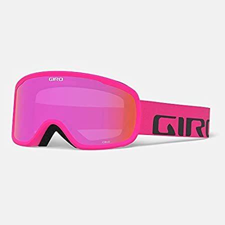 Giro Cruz Adult スノーゴーグル - Bright Pink Wordmark Str...