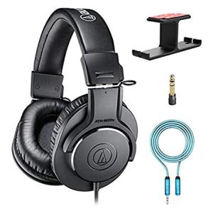 Audio-Technica ATH-M20x プロフェッショナルスタジオモニターヘッドフォン BluCoil アルミニウムデュアルサスペ