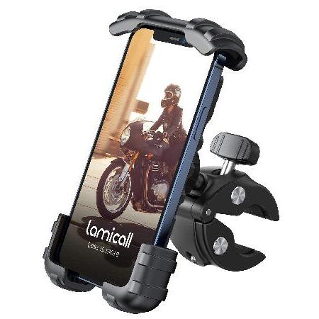 Lamicall(ラミコール) 自転車用携帯電話ホルダーマウント - オートバイハンドルバー電話クラ...