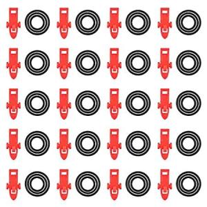 FISHNU 釣りフックキーパー 釣り竿キーパー 3種類のゴム製リング 釣り竿フックホルダー 20個