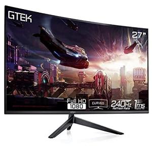 dolTech GTEK F2740C 27-Inch Curved Frameless Gaming Monitor Full HD 1920 x