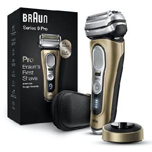 Braun シェーバ 防水ホイル シリーズ9プロ9419s、ウェット＆ドライシェービング、グルーミング用プロリフトヒゲトリマー付き、充電スタンド付属、ゴールド｜hiro-s-shop