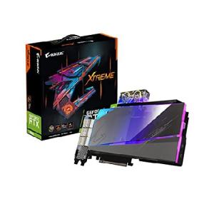 GIGABYTE グラフィックカード AORUS GeForce RTX 3080 Xtreme WATERFORCE WB 10G  水力ウォーターブロック冷却システム LHR 10GB 320-bit GDDR6X