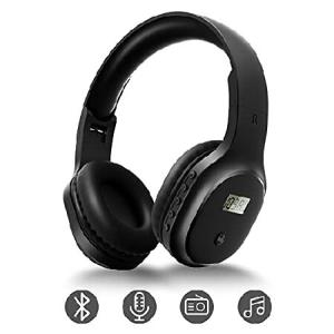 ワイヤレスヘッドホン FMラジオ付き 充電式ポータブル＆パーソナルラジオヘッドセット Bluetooth付き 軽量＆快適なイヤーマフ ジョギング 草刈り サイクリング｜hiro-s-shop