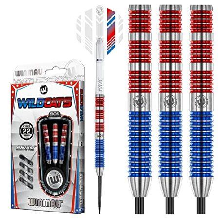 Winmau ワイルドキャッツ 25グラム タングステンダーツセット フライトとステム付き (シャフ...