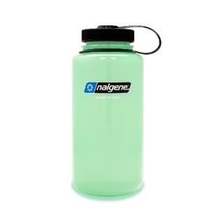 Nalgene Sustain Tritan BPA-Free ウォーターボトル プロテイン Made with Material Derived from 50% Plastic Waste, 32 OZ, Wide Mouth, Glow Green｜hiro-s-shop