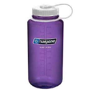Nalgene Sustain Tritan BPA-Free ウォーターボトル プロテイン Made with Material Derived from 50% Plastic Waste, 32 OZ, Wide Mouth, Purple｜hiro-s-shop