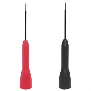 MTQY 2mm Needle Test Probe Pointed Needle 2PCS 2mm 600V/10A Multimeter Insulated Test Needle Tips Red and Black｜hiro-s-shop