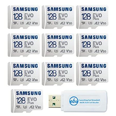 Samsung 128GB Evo Plus MicroSDカード (10 Pack EVO+ Bu...