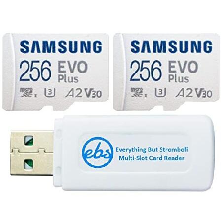 Samsung 256GB Evo Plus with SD アダプター MicroSDカード (2...