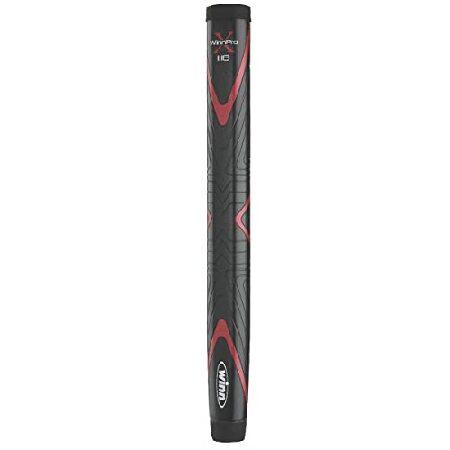 【並行輸入品】Winn Pro X 1.18 パターグリップ(ミドルサイズ ブラック/レッド) Pr...
