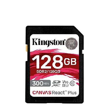 キングストン SDXCカード 128GB 最大300MB/s UHS-II V90 4K 8K Ca...