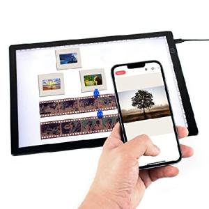 DGODRT スライドビューアー ライトパッド バックライト 写真の視聴とスキャン用 スライドネガフィルム 超薄型ライトボックススキャナー 3段階の明るさ調節可能
