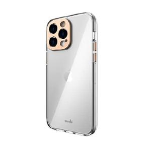 Moshi iGlaze 耐衝撃クリアケース 航空グレードアルミ製 レンズとボタンプロテクター スリム 透明 黄変防止テクノロジーケース iPhone 14 Pro Max 6.7インチ 202