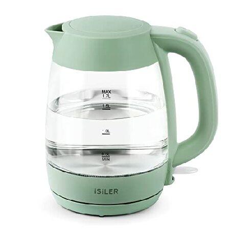 iSiLER 1500W 電気ケトル, 1.7 L Electric Tea Kettle with...