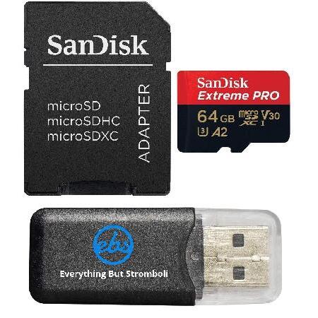 SanDisk 64GB Micro SDXC メモリーカード Extreme Pro Works ...