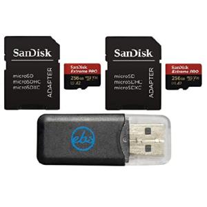 SanDisk (サンディスク) 256GB MicroSD Extreme PRO (UHS-1 U3 / V30) メモリーカード (2パック) GoPro Hero9 カメラ用 (Hero 9 Black) SDSQXCD-256G-GN6MA Ever