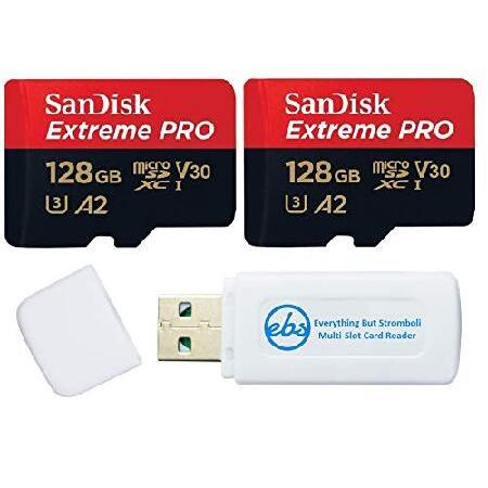 SanDisk 128GB Micro SDXC Extreme Pro メモリーカード 2 Pac...