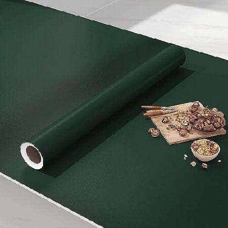 VIOPVERY Contact Paper 23.6&quot;x197&quot; Solid Green 壁紙 剥...