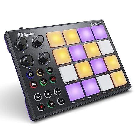 Synido MIDI Pad Beat Maker Machine with 16 RGB Bea...
