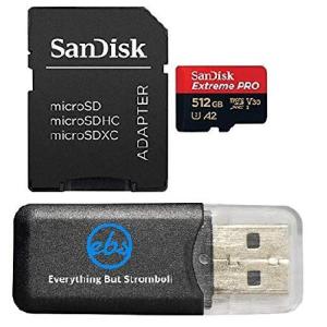 SanDisk Extreme Pro 512GB Micro SDXC メモリーカード Works with Sony Cyber-Shot DSC-HX99, DSC-RX0 II Compact Camera (SDSQXCD-512G-GN6MA) Bundle with (1