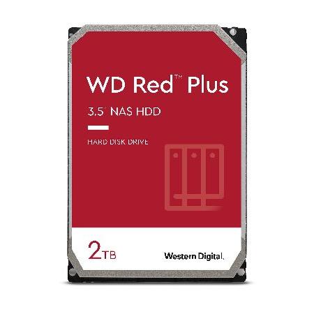 ウエスタンデジタル 2TB WD Red Plus NAS 内蔵ハードドライブ HDD - 5400...
