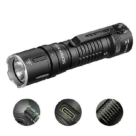 【並行輸入品】懐中電灯 SC33 充電式懐中電灯 EDC 高輝度 5200ルーメン テールEスイッチ...
