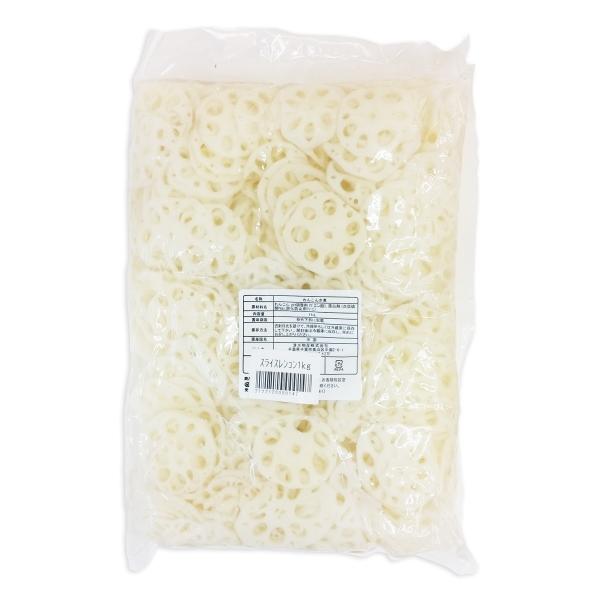 スライス水煮レンコン 1kg 中国産 BOX(10個入)