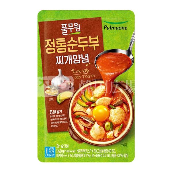 プルムウォン 本格スンドゥブチゲヤンニョム 140g BOX(20個入)/ 韓国食品 韓国調味料 韓...
