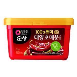 スンチャン (辛口) 玄米 コチュジャン 3kg / 韓国調味料 韓国食品 テヤンチョ｜hiroba