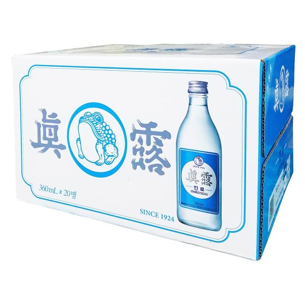 眞露 is back 360ml BOX (20本入) 韓国焼酎