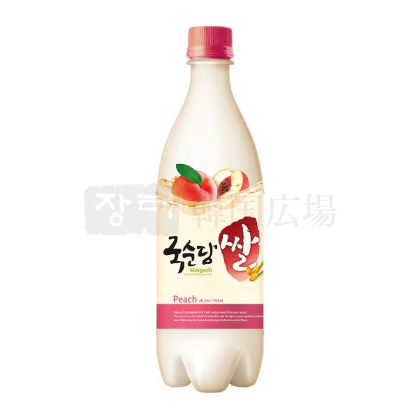 麹醇堂 米マッコリ 桃味 750ml / 韓国お酒