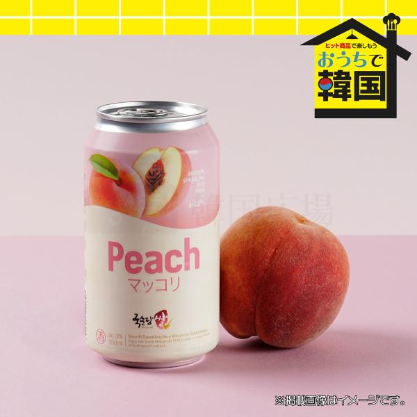 麹醇堂 ピーチマッコリ 350ml (缶) / 韓国お酒