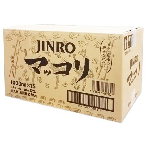 JINRO マッコリ 1L BOX (15本入) / 韓国お酒