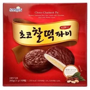 サムジン チョコ餅パイ 310g (31gX10個入) / 韓国お菓子 韓国食品｜hiroba