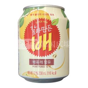 ヘテ すりおろし梨ジュース 238ml (缶) / 韓国飲料 韓国食品